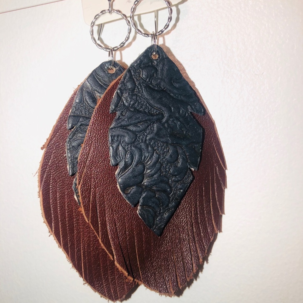 Handmade Leather Earrings
